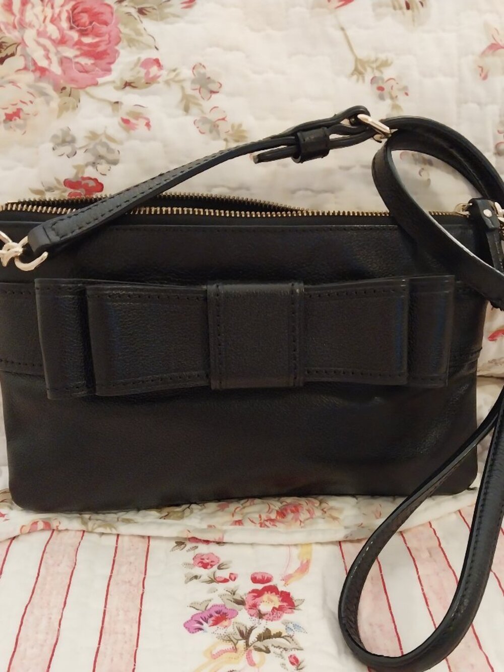 kate spade Black Bow Crossbody Bag